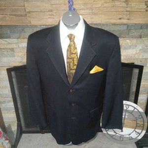 Fioravanti Soft- Dark Navy Blue Cashmere 2 Button Sport Coat/Jacket est 44 Reg